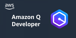 Amazon Q Developer Logo Amazon Q Developer logo with hexagonal icon and AWS branding.